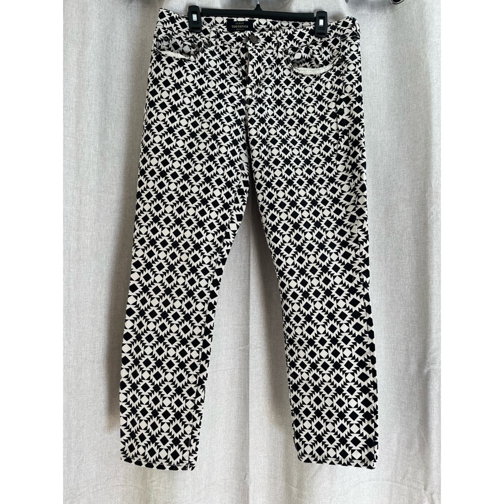 JCrew Toothpick Geometric Print Pant